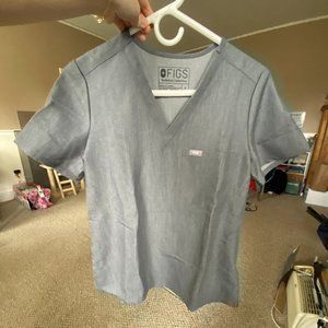 FIGS scrub top gray